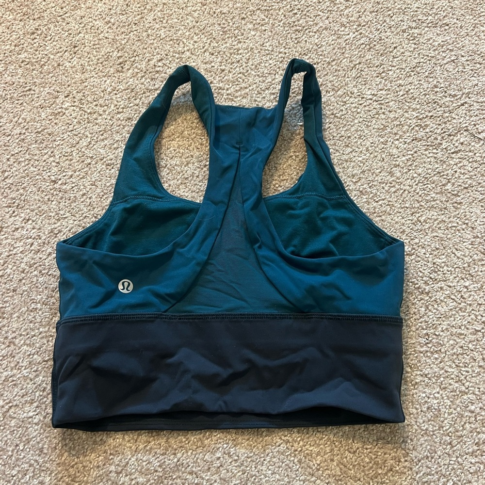 lululemon athletica Teal and Black Sports Bra